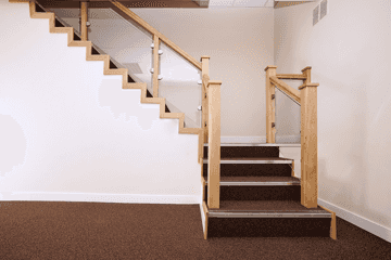 Softwood Staircases cut string closed riser softwood stairs